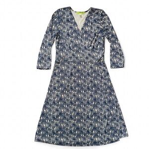 Sigrid Olsen Block Print Midi  Dress